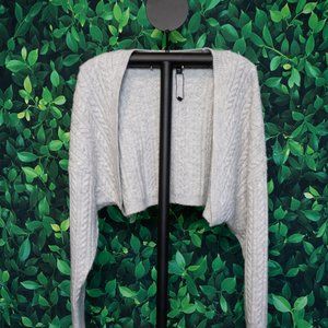 Express Women's Grey Long Sleeve Batwing Cardigan